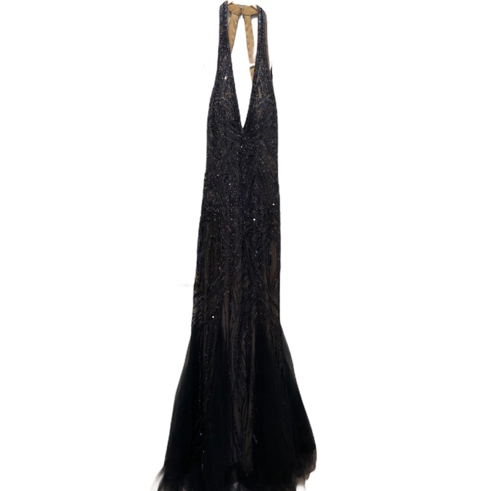 Sequence Halter Dress